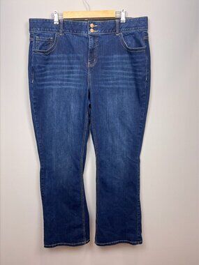 Lane Bryant Bootcut Jeans Size 20 Regular Tighter Tummy Stretch Denim  Descripti